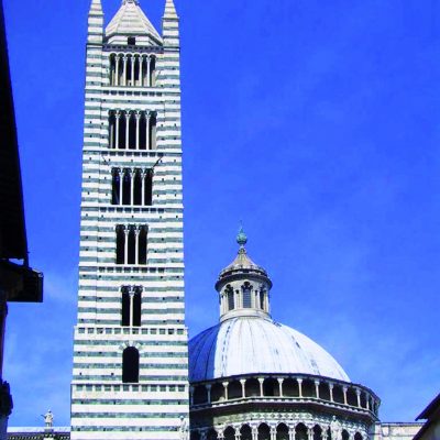 Siena, bell tower of the Duomo