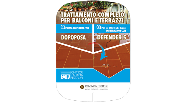 CICLO COMPLETO PER L’IMPERMEABILIZZAZIONE DI BALCONI E TERRAZZI – LA SOLUZIONE CIR